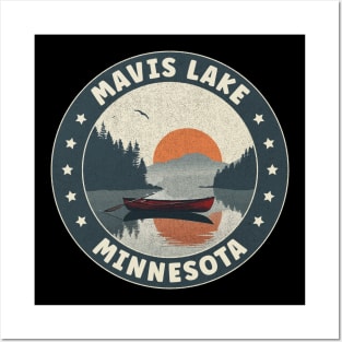 Mavis Lake Minnesota Sunset Posters and Art